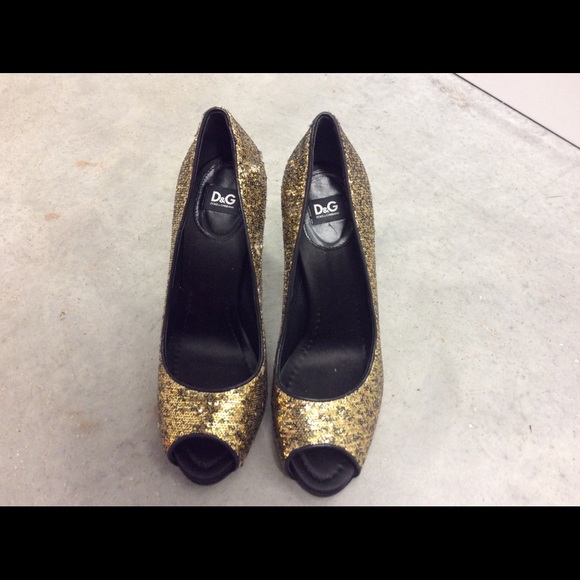 Authentic. D&G Dolce & Gabbana open toe heels 40IT - Picture 1 of 4